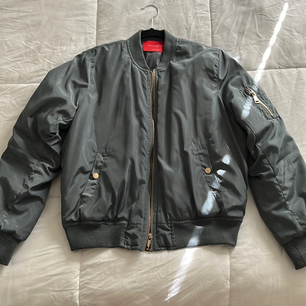 Sage Green Akira Bomber Jacket